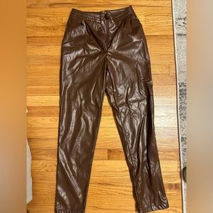 Brown Leather Pants